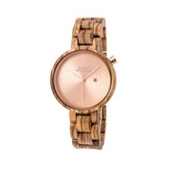 Dřevěné hodinky Mirri Zebrano